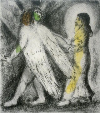  angel - Ángel líder Elías contemporáneo Marc Chagall